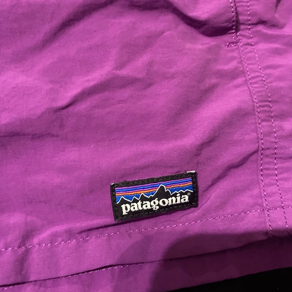 Patagonia Nylon Girls Shorts Size XL Purple - Picture 2 of 5
